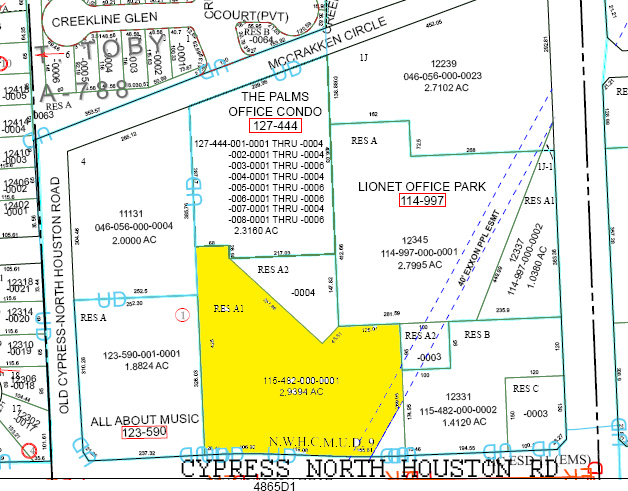 12345 Jones Rd, Houston, TX for lease - Plat Map - Image 2 of 10