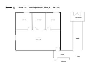 3060-3080 Ogden Ave, Lisle, IL for lease Site Plan- Image 1 of 1