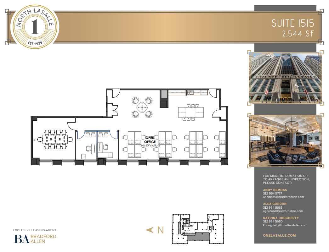 1 N La Salle St, Chicago, IL for lease Floor Plan- Image 1 of 4