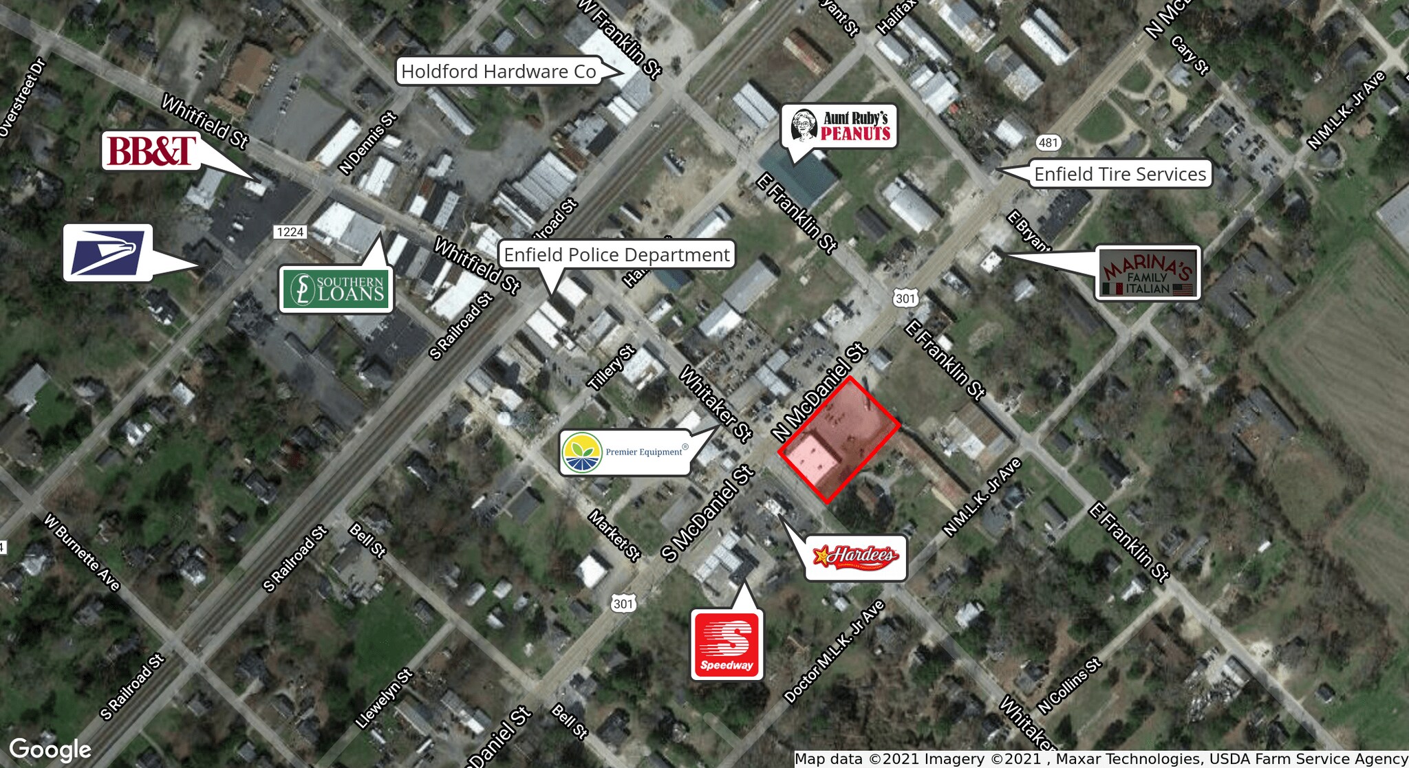 100 N Mcdaniel St, Enfield, NC 27823 Family Dollar