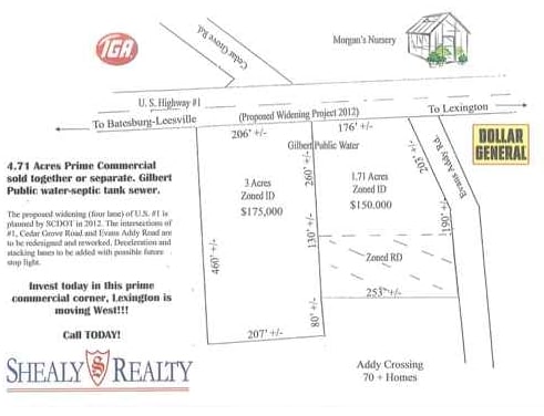 100 Evans Addy Rd, Gilbert, SC for sale - Primary Photo - Image 1 of 1