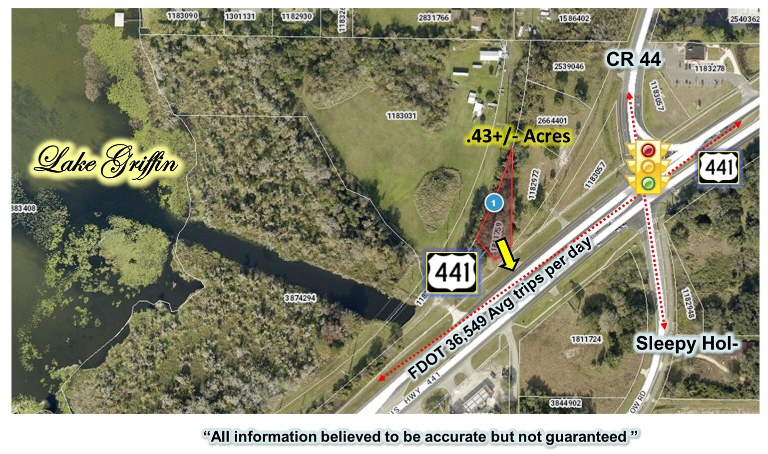 7503 US Highway 441, Leesburg, FL for sale Aerial- Image 1 of 4