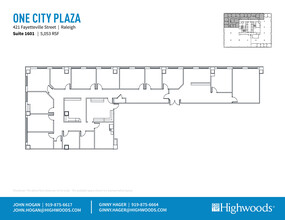 421 Fayetteville St, Raleigh, NC for lease Floor Plan- Image 1 of 1