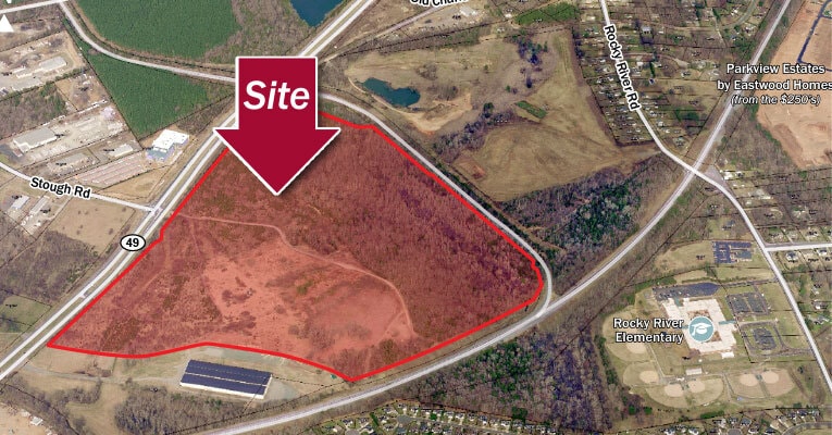 1852 Nc Hwy 49, Concord, NC for sale - Aerial - Image 1 of 2