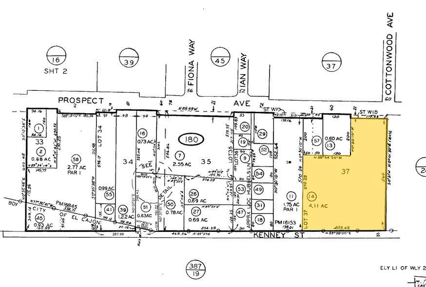 8520-8530 Roland Acres Dr, Santee, CA for sale - Plat Map - Image 3 of 3