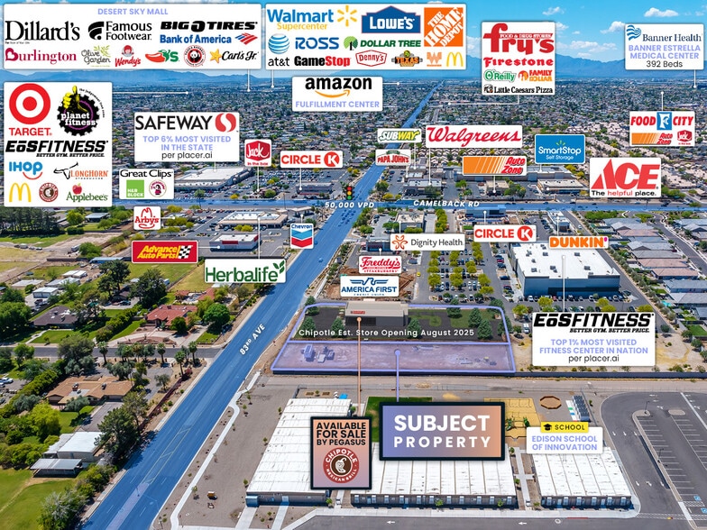 83rd Ave & Camelback Rd, Glendale, AZ for sale - Aerial - Image 3 of 8