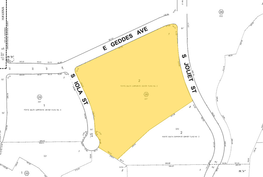 7600 E Orchard Rd, Greenwood Village, CO for lease - Plat Map - Image 2 of 19