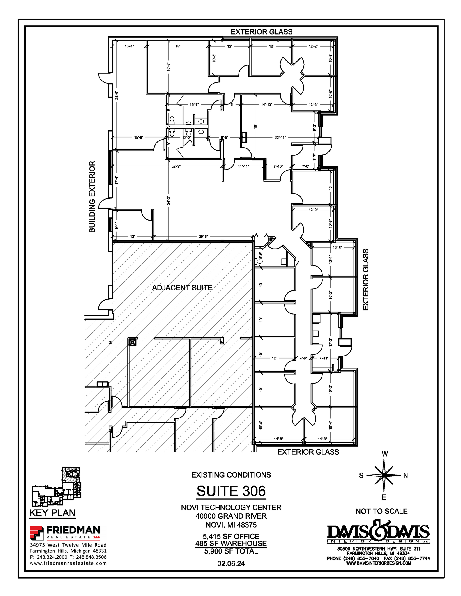 40000 Grand River Ave, Novi, MI for lease Floor Plan- Image 1 of 2