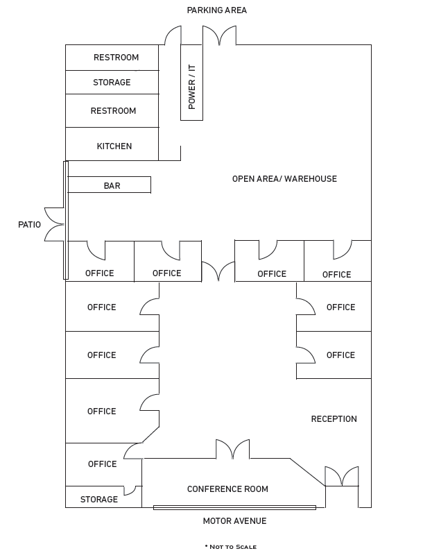 3740 Motor Ave, Los Angeles, CA for lease Floor Plan- Image 1 of 18
