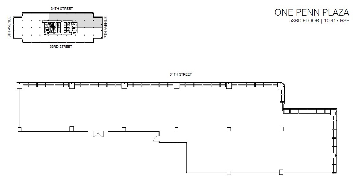 PENN 1, New York, NY for lease Floor Plan- Image 1 of 2