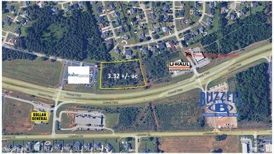 Russell Pkwy & Tharpe Rd, Warner Robins, GA - AERIAL  map view