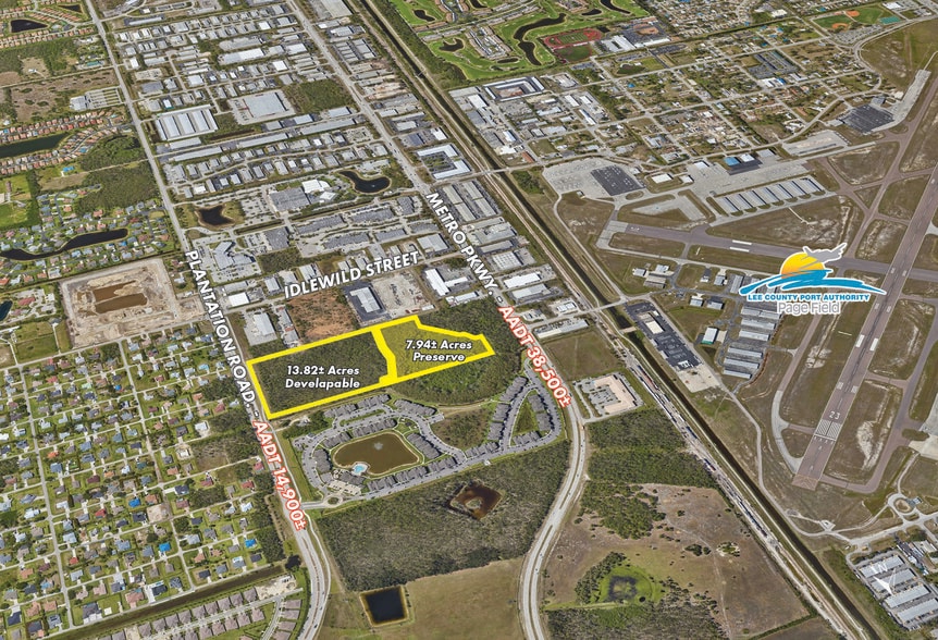 Plantation Road, Fort Myers, FL for sale - Aerial - Image 3 of 9