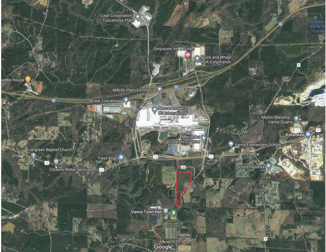 0 Tingle Tangle Rd, Vance, AL for sale Aerial- Image 1 of 1