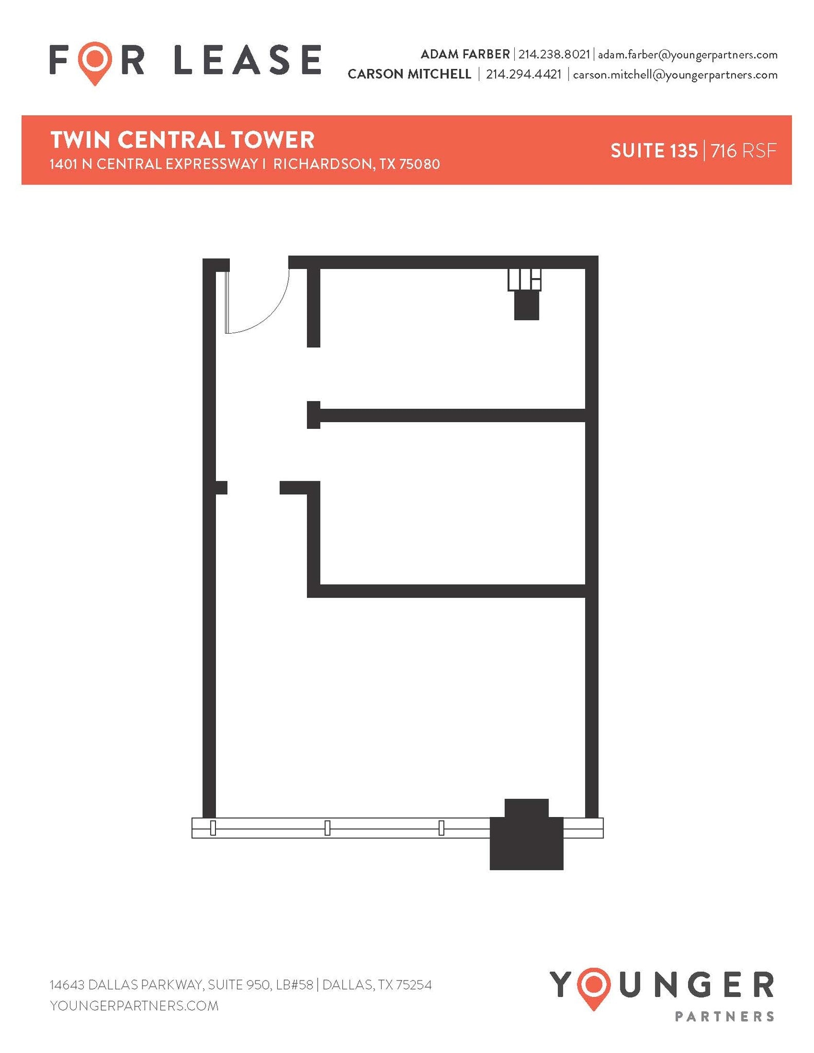 1401 N Central Expy, Richardson, TX for lease Floor Plan- Image 1 of 1