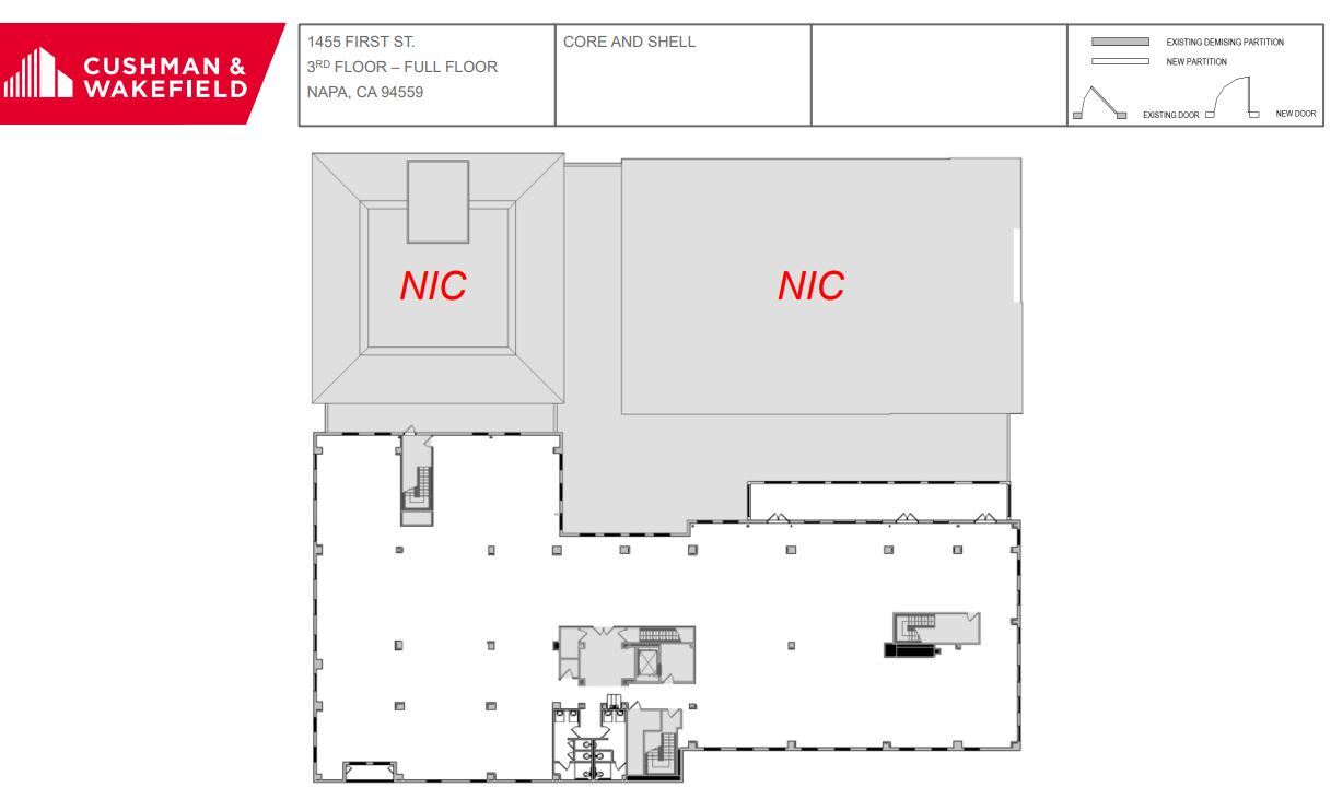 1401-1485 1st St, Napa, CA for lease Floor Plan- Image 1 of 2