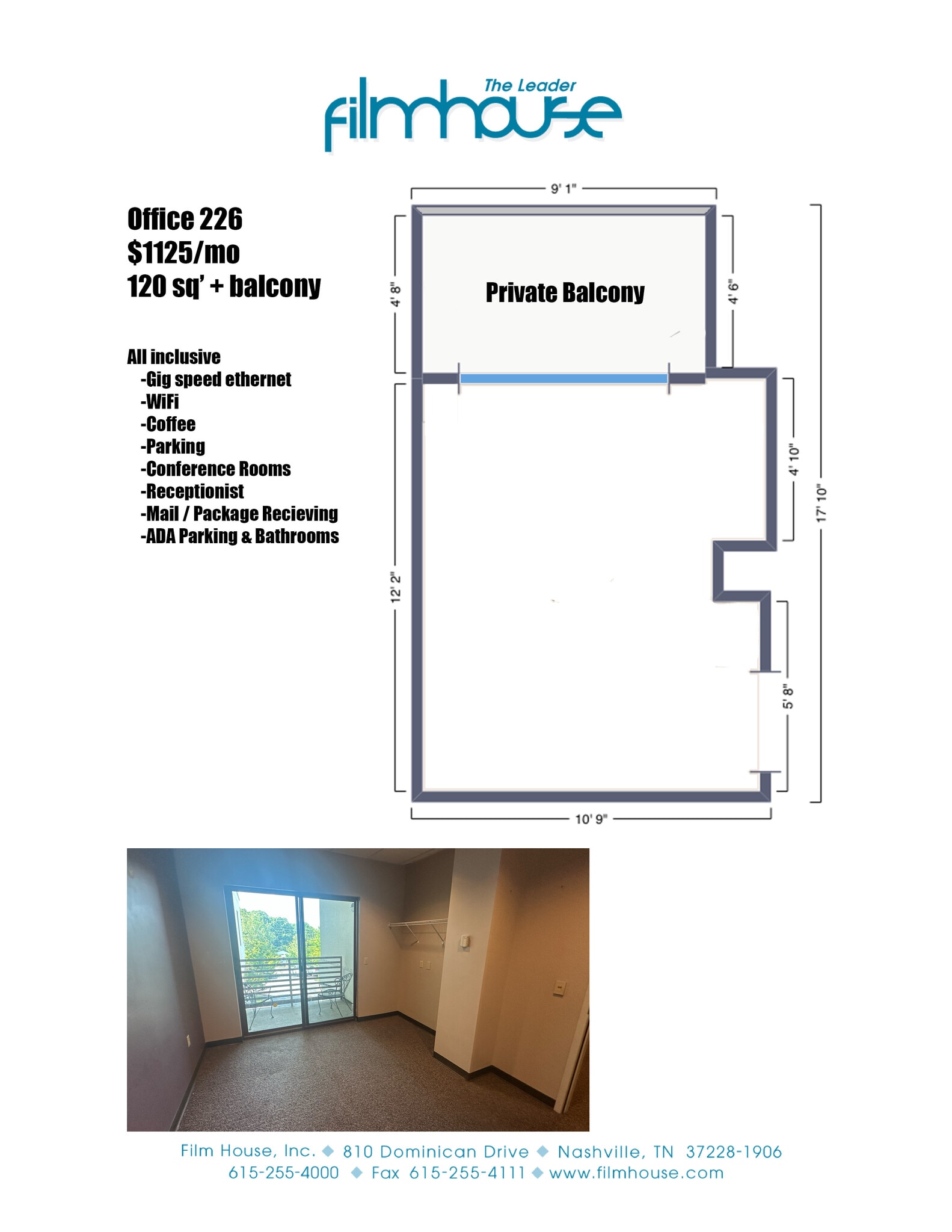 810 Dominican Dr, Nashville, TN for lease Floor Plan- Image 1 of 1