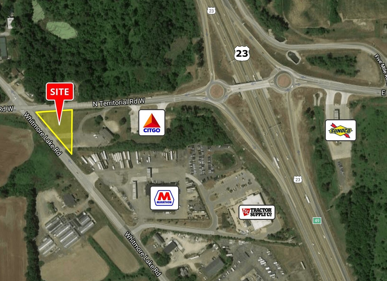 N Territorial & Whitmore Lake Rds, Whitmore Lake, MI 48189