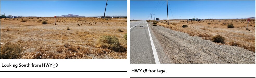 Hwy 58 and Victor Ave Ave, Mojave, CA for sale - Building Photo - Image 2 of 6