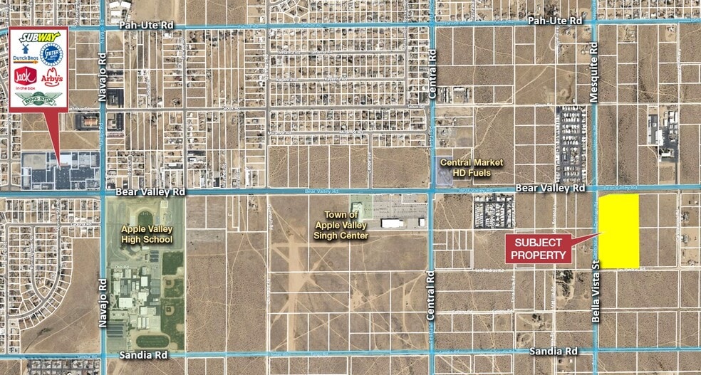 22915 Bear Valley Rd, Apple Valley, CA for sale - Aerial - Image 1 of 2