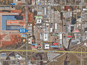 3600 S Macarthur Blvd, Oklahoma City, OK - aerial  map view