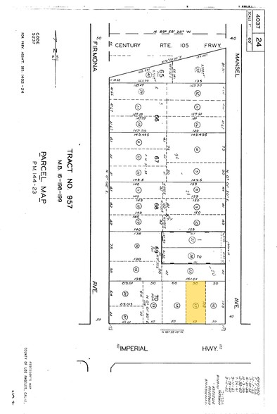 4539 W Imperial Hwy, Inglewood, CA for sale - Plat Map - Image 2 of 6