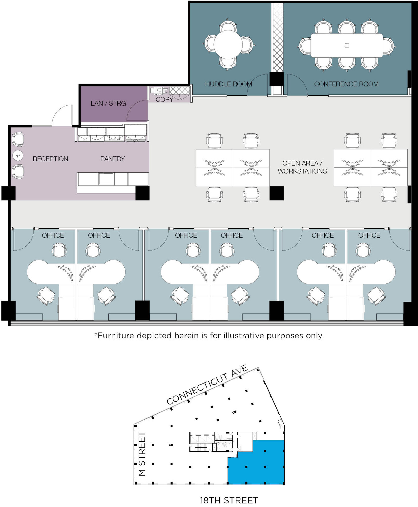 1150 Connecticut Ave NW, Washington, DC for lease Floor Plan- Image 1 of 1