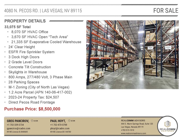 4080 N Pecos Rd, Las Vegas, NV for sale - Building Photo - Image 3 of 9