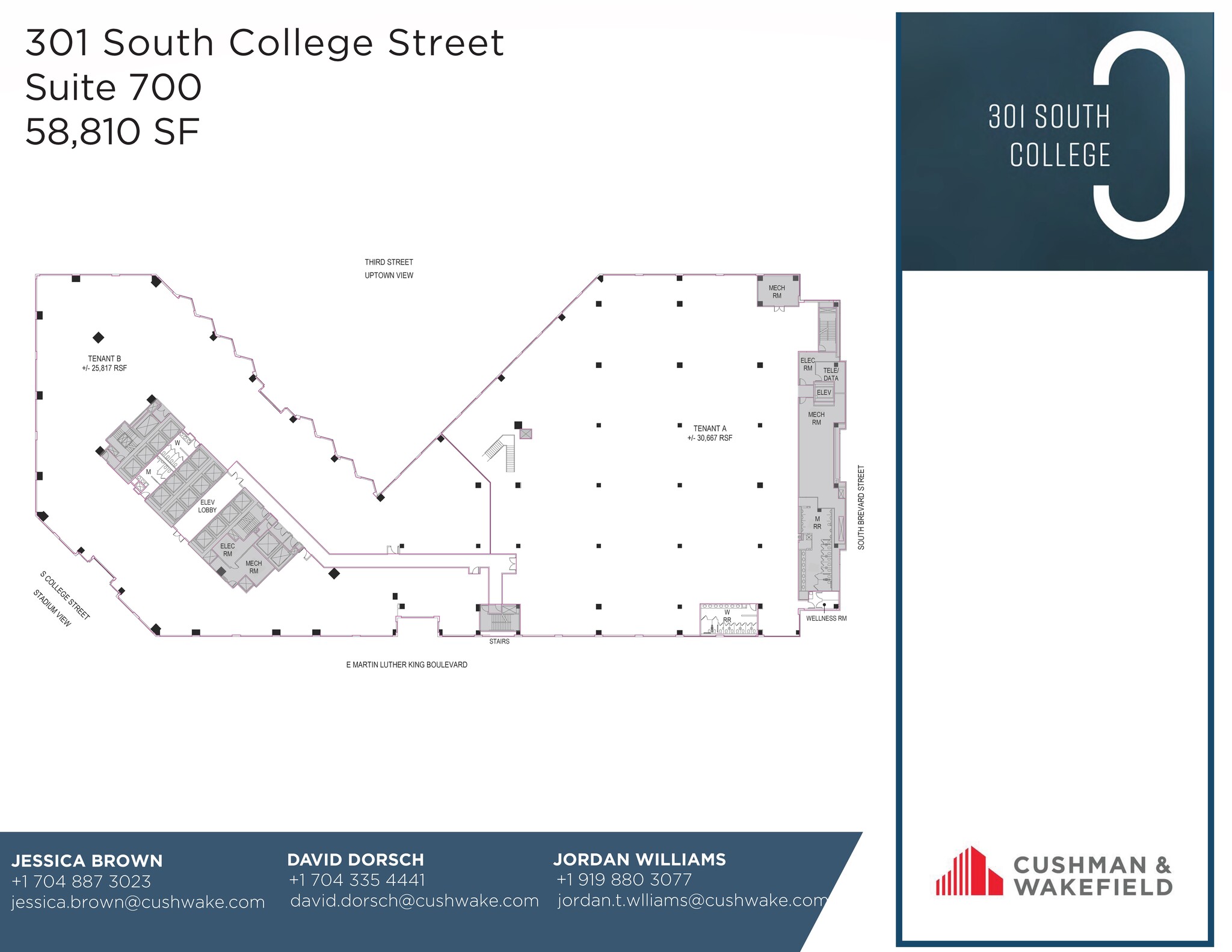 301 S College St, Charlotte, NC for lease Floor Plan- Image 1 of 1