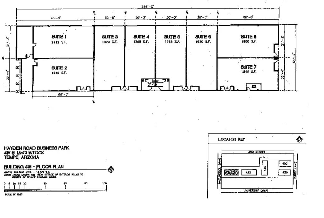 410 S Perry Ln, Tempe, AZ for lease Site Plan- Image 1 of 1