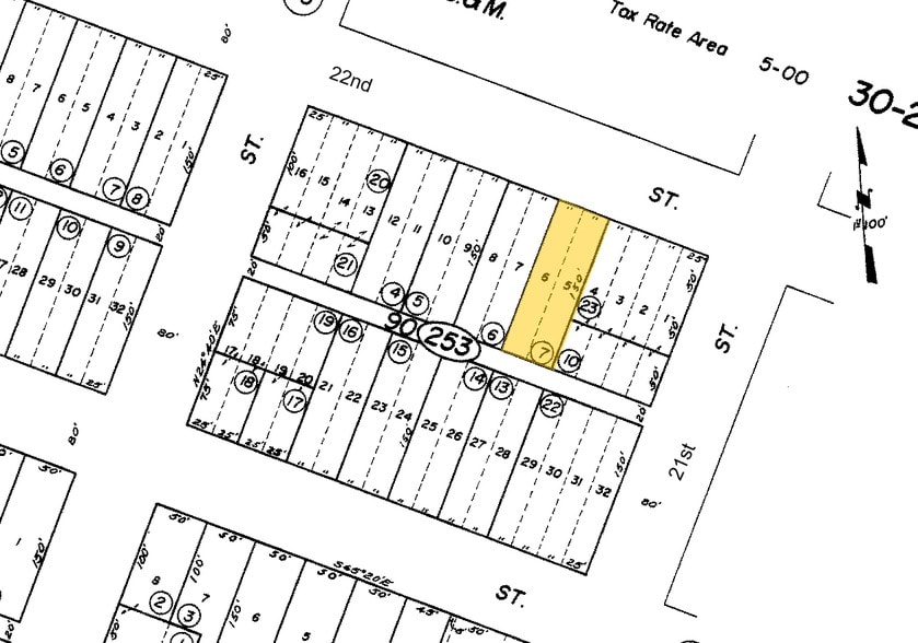 820 W 22nd St, Merced, CA for sale - Plat Map - Image 1 of 1