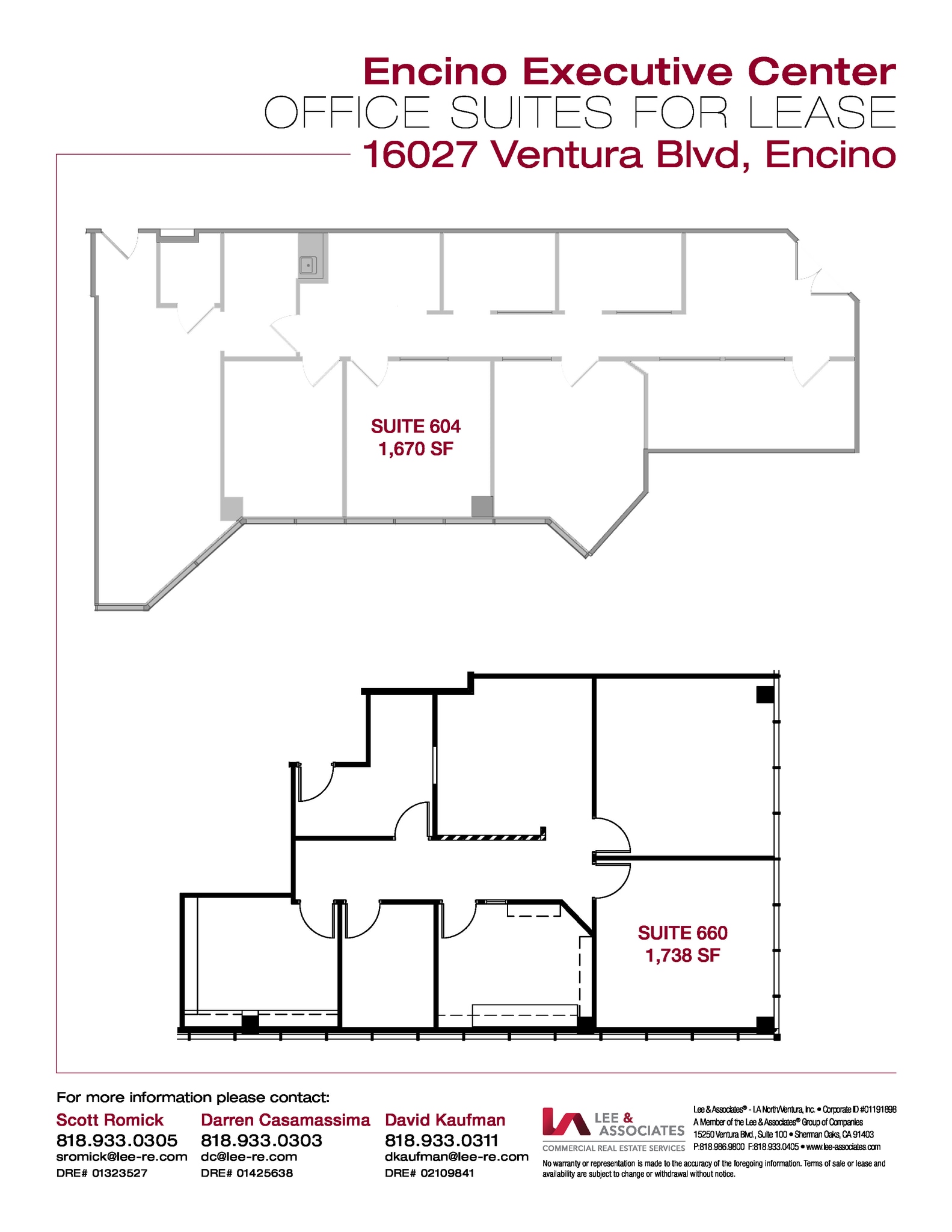 16027 Ventura Blvd, Encino, CA for lease Floor Plan- Image 1 of 1