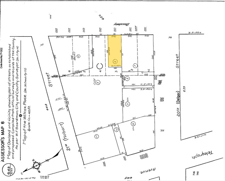 2021 Broadway, Oakland, CA for lease - Plat Map - Image 2 of 11