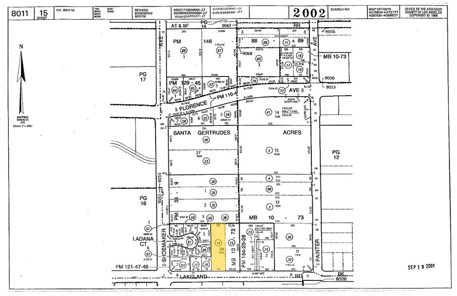 13037 Lakeland Rd, Santa Fe Springs, CA for lease - Plat Map - Image 2 of 2