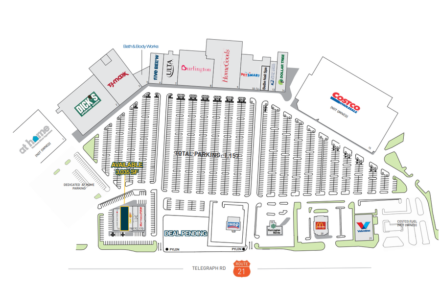 2105-2385 S Telegraph Rd, Bloomfield Hills, MI for lease - Site Plan - Image 2 of 4