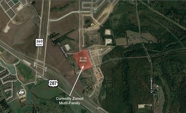 10889 Davis Dr, Midlothian, TX - AERIAL  map view