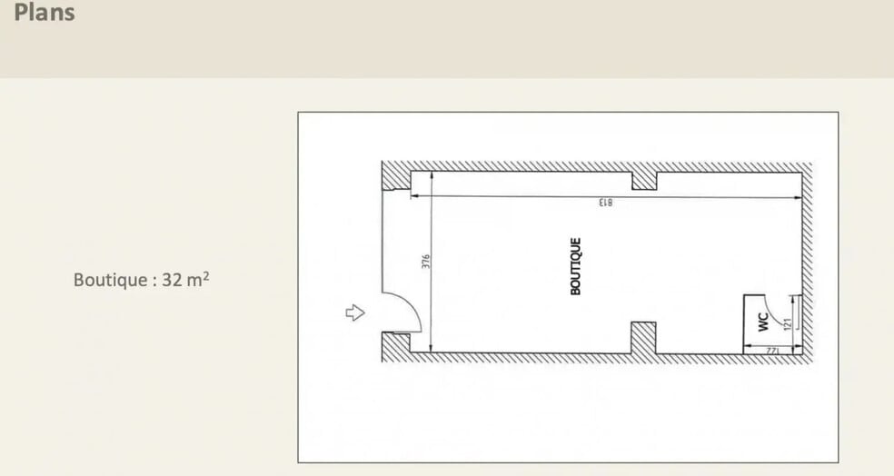 Retail in Paris for lease - Floor Plan - Image 3 of 4