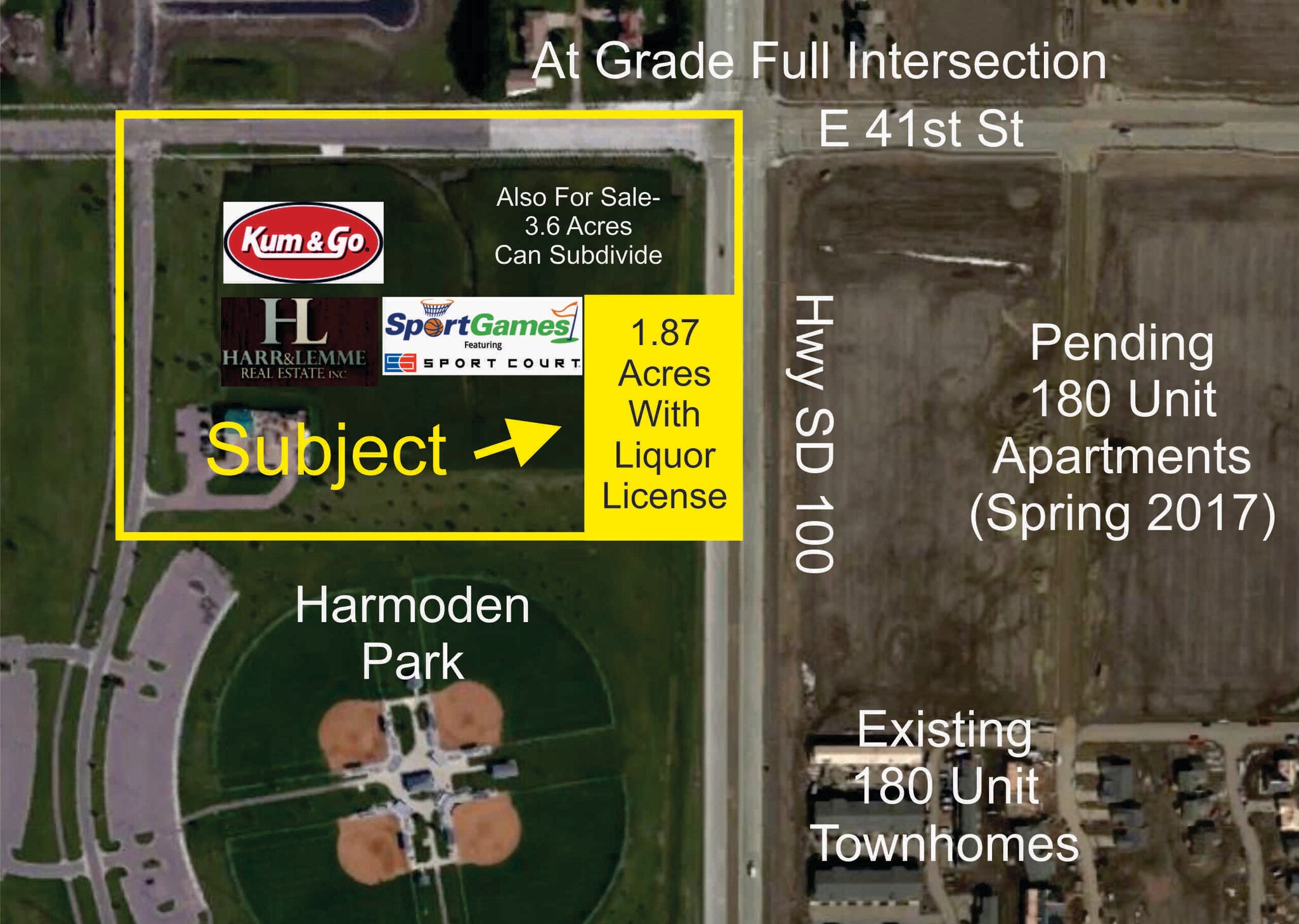 41st & Hwy 100, Sioux Falls, SD for sale Primary Photo- Image 1 of 1