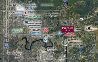 Temple Terrace Highway, Tampa, FL - AERIAL  map view