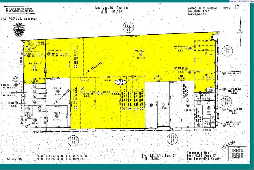 18298 Slover Ave, Bloomington, CA for lease - Plat Map - Image 3 of 3