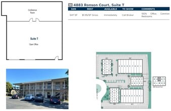 4883 Ronson Ct, San Diego, CA for lease Floor Plan- Image 2 of 2