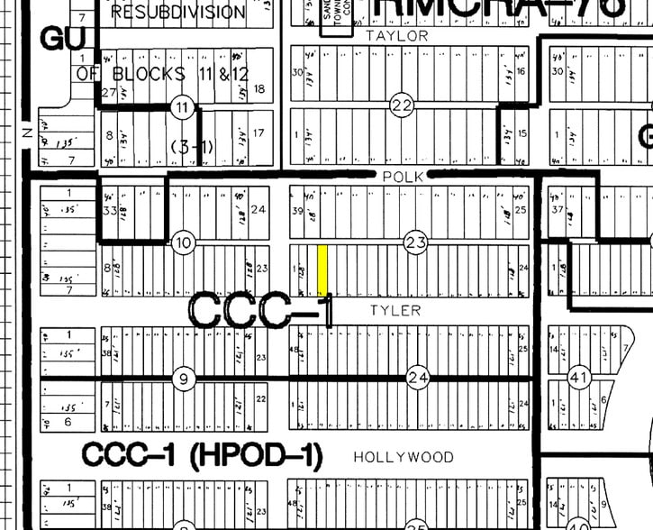 1939-1943 Tyler St, Hollywood, FL for sale - Plat Map - Image 2 of 3