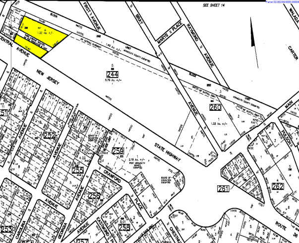 337 N State Route 36, Port Monmouth, NJ for lease - Plat Map - Image 2 of 3