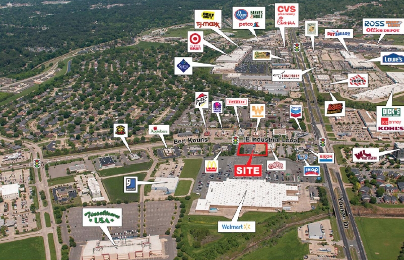 1655 E Bert Kouns Industrial Loo Expy, Shreveport, LA for lease - Aerial - Image 2 of 2