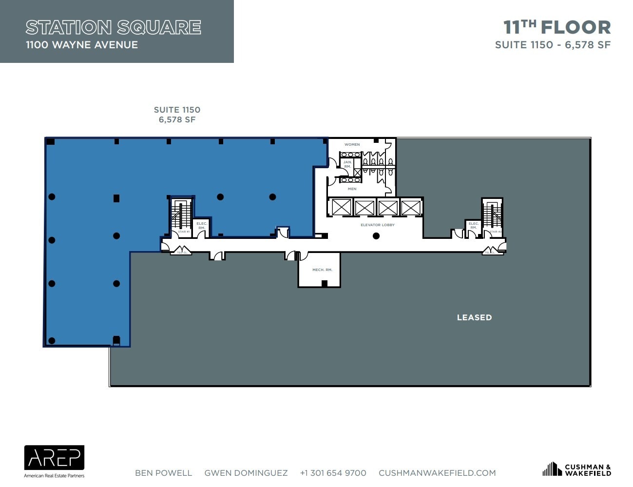 1100 Wayne Ave, Silver Spring, MD for lease Floor Plan- Image 1 of 1