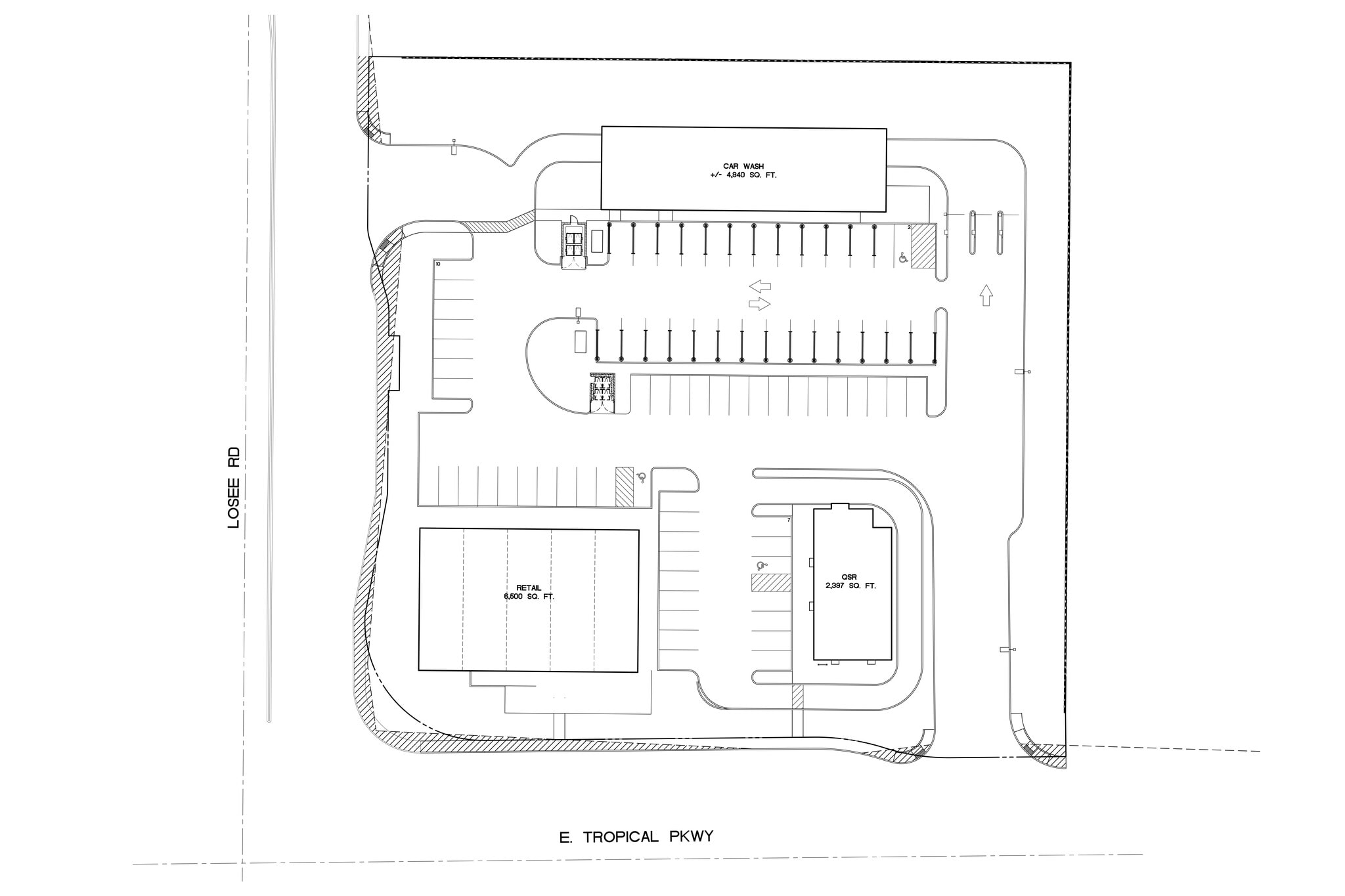 NEC Losee & Tropical Pky, North Las Vegas, NV for lease Site Plan- Image 1 of 1