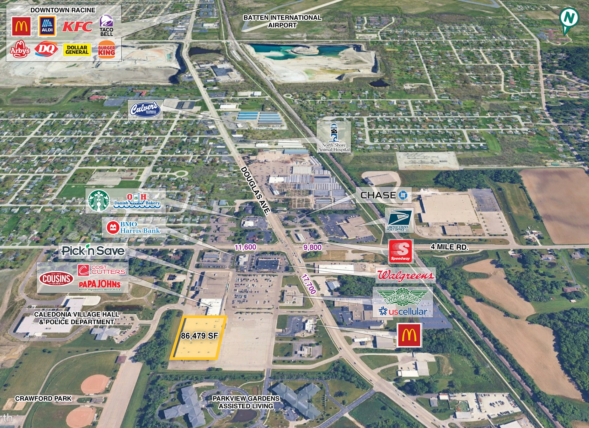 5141 Douglas Ave, Racine, WI for lease Building Photo- Image 1 of 9