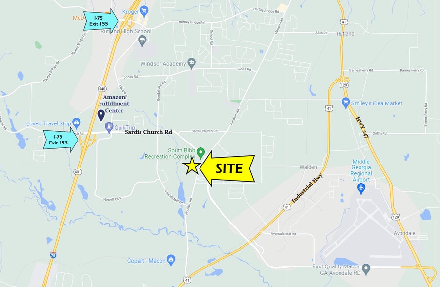 7055 Houston Rd, Macon-Bibb, GA for sale - Building Photo - Image 2 of 2