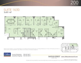 200 E Broward Blvd, Fort Lauderdale, FL for lease Floor Plan- Image 1 of 2
