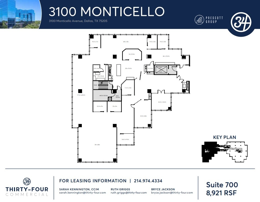 3100 Monticello Ave, Dallas, TX for lease Floor Plan- Image 1 of 2