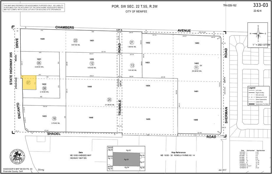 27640 Encanto Dr, Menifee, CA for lease - Plat Map - Image 2 of 2